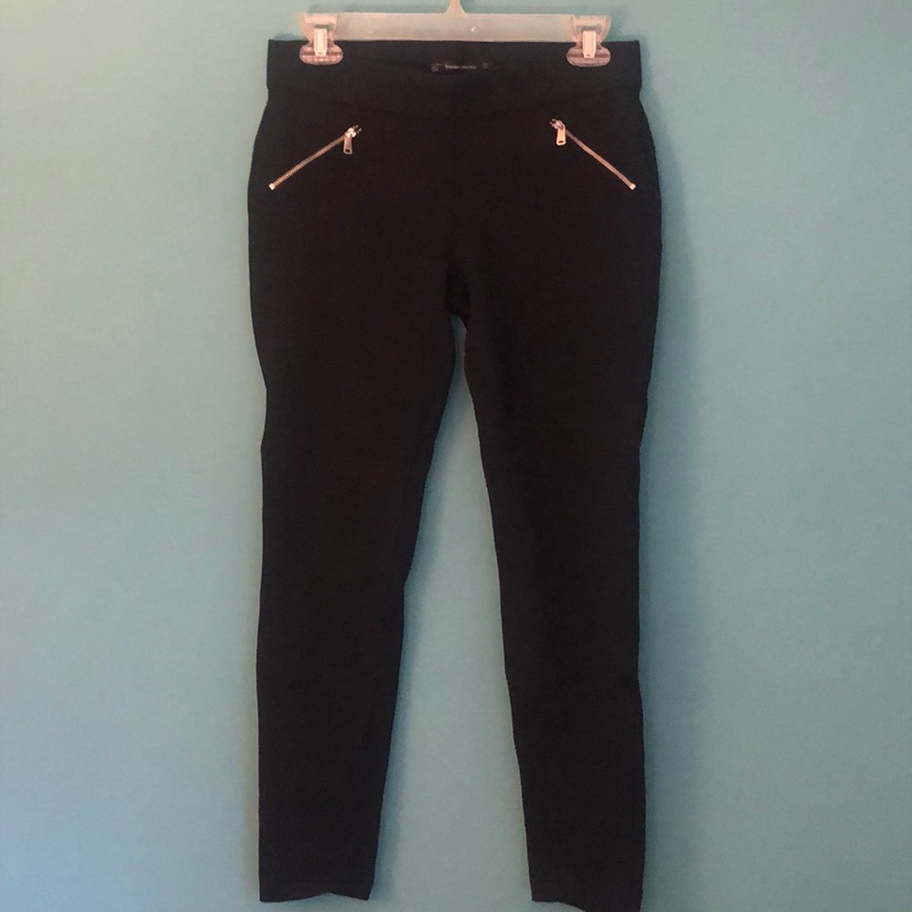 Black Zara Stretchy Ponte Pants